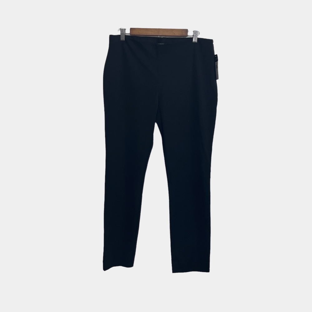 Lauren Ralph Lauren Women’s Black Side Zip Flat Front Tapered Leg Pants Size 12 - Picture 6 of 16